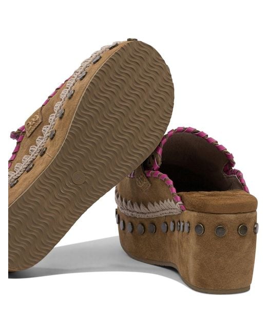 Mou Brown Heeled Shoes