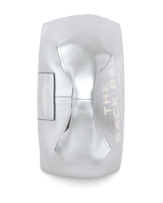 Marc Jacobs White The Sack Mini Leather Hobo Bag