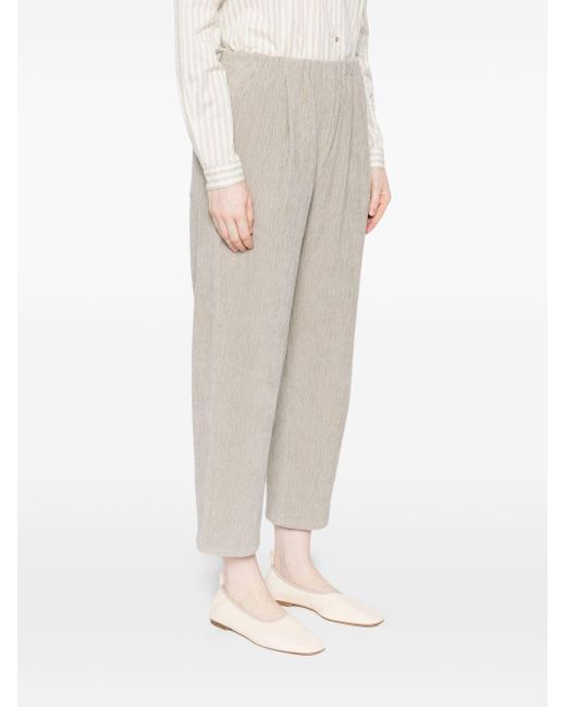 Apuntob White Courduroy Baumwollhose