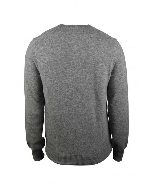 Comme des Garçons V-Neck Wool Sweater in Gray für Herren