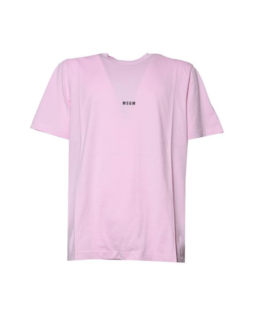 MSGM T-shirts En Polo's in het Pink