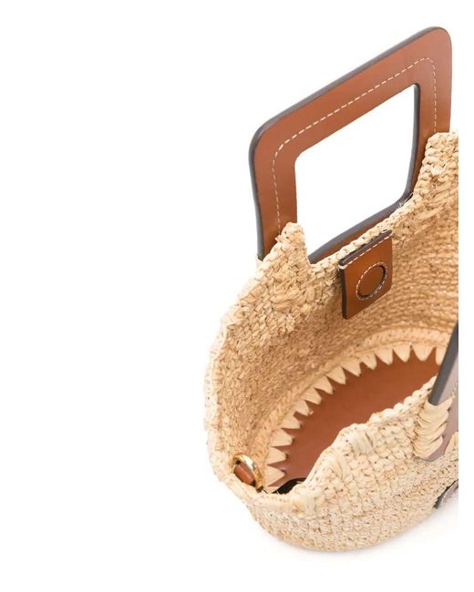 Staud White Shirley Mini Tote Bag