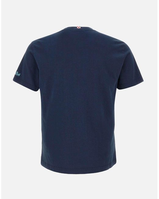 Mc2 Saint Barth Portofino Dondolo Gin Blaues T-Shirt in Blue für Herren