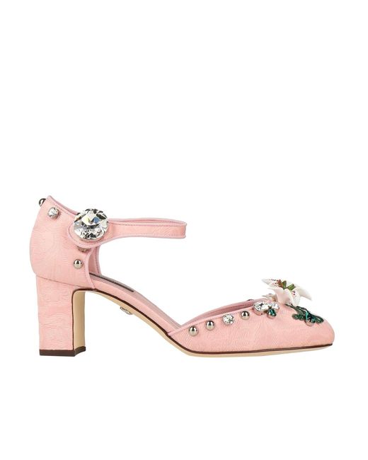 Dolce & Gabbana Pink Vally Printed Pumps