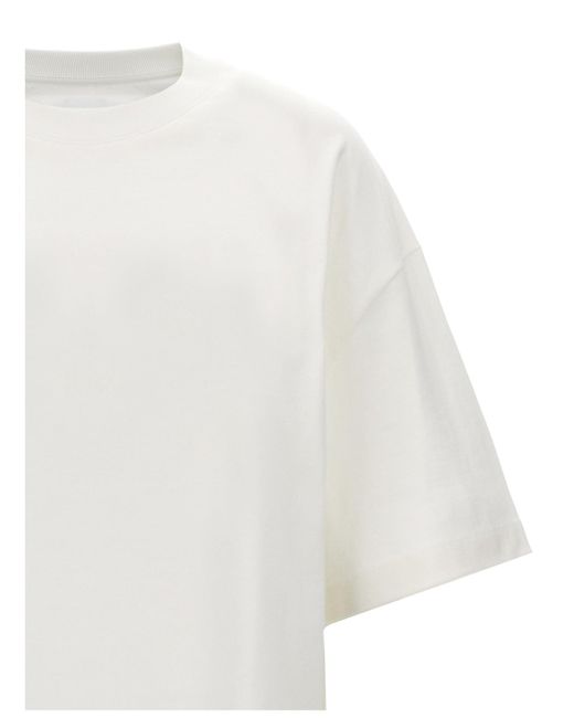 Jil Sander Logo Print T -shirt in het White voor heren