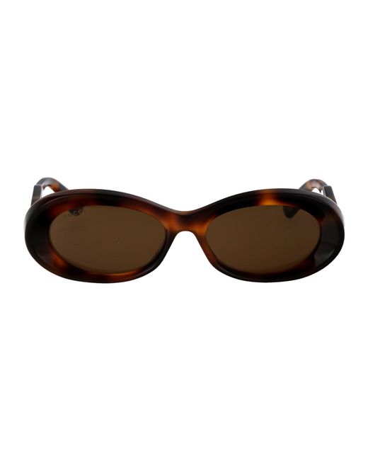 Gucci Brown Gg1527S Linea Rivets Sunglasses