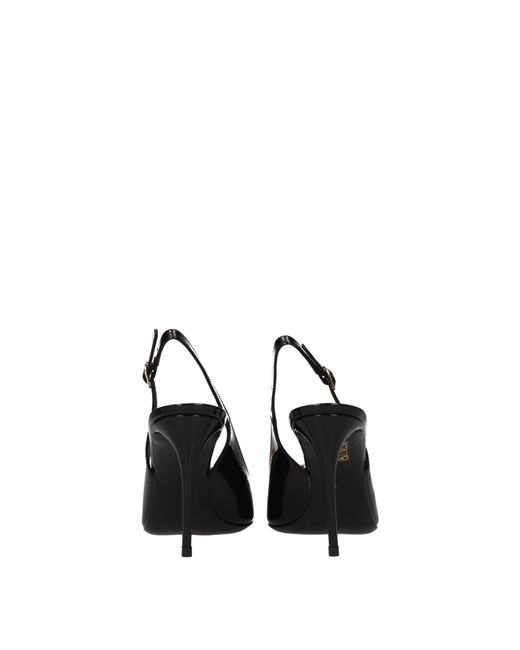 Dolce & Gabbana Black Dolce&Gabbana Leather Sandals