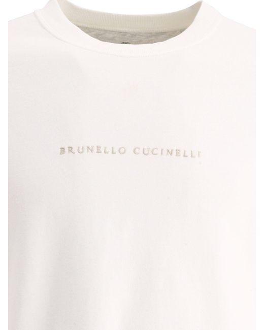 Techno Sweatshirt Brunello Cucinelli pour homme en coloris White