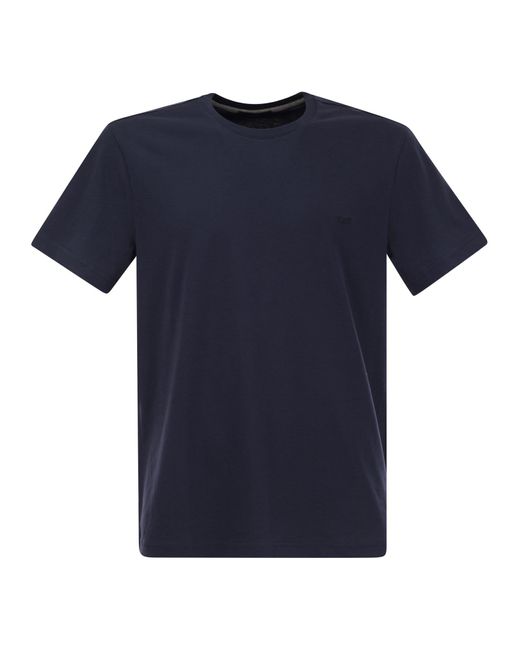 Fay Cotton T -Shirt in Blue für Herren