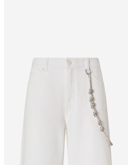 Pinko White Jeans A Palazzo With Charm