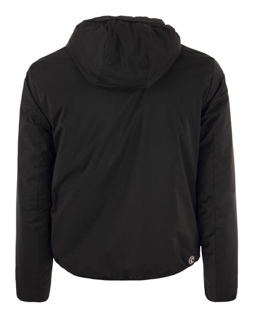 Colmar Black Otherwise Hooded Jacket In Stretch Fabric for men