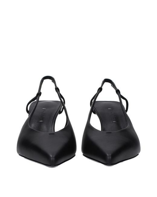 Max Mara Black Sandals Leather