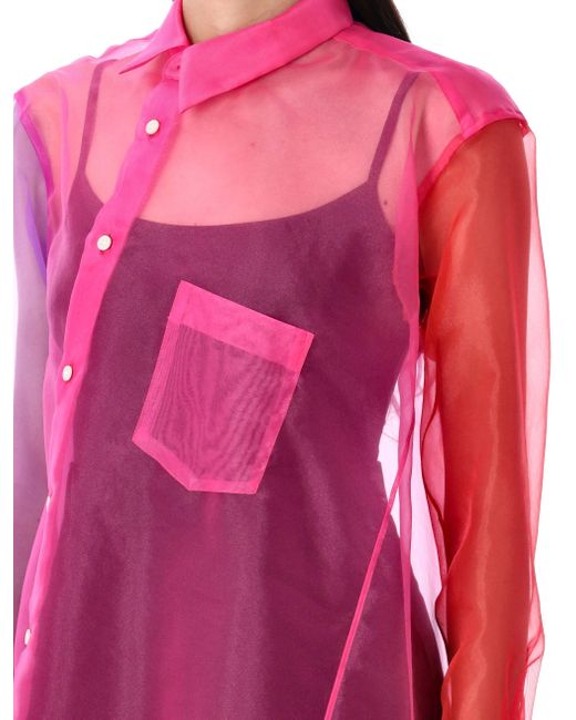 Comme des Garçons Comme Des Garcons T Shirts En Polos in het Pink