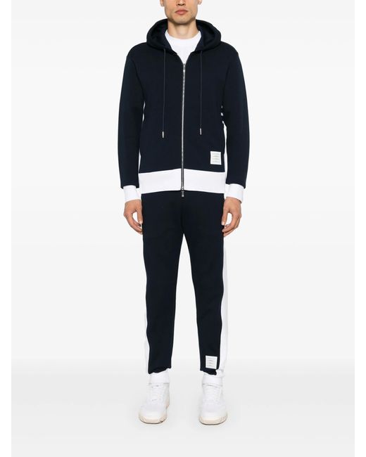 Thom Browne Black Sweatpants W/ Engineered 4 Bar for men