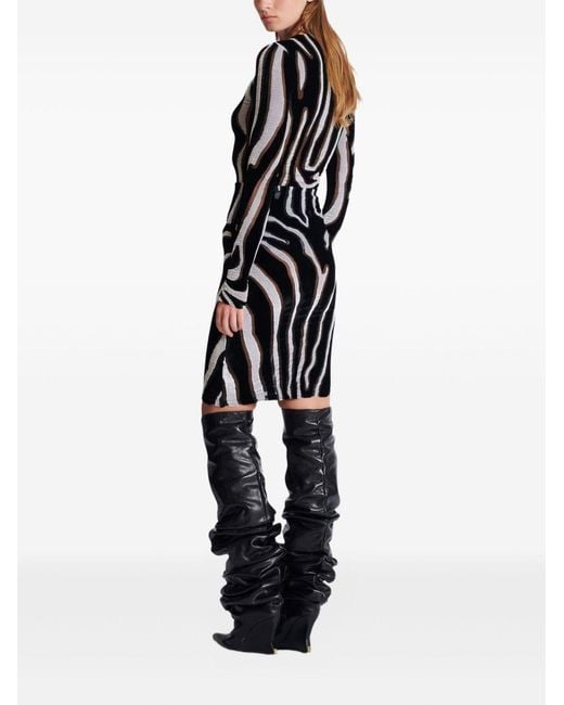 Pencil Skirts Balmain de color Black