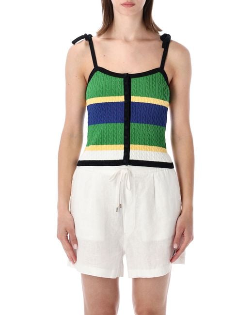 Polo Ralph Lauren Green Corchet Polo