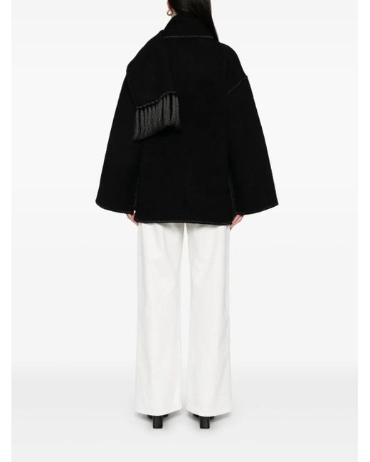 Totême  Black Jacket With Scarf