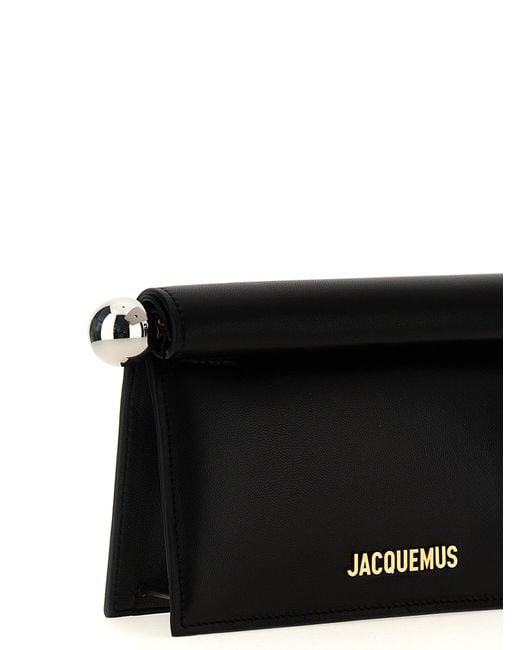 Jacquemus Black 'La Petite Pochette Rond Carré' Clutch
