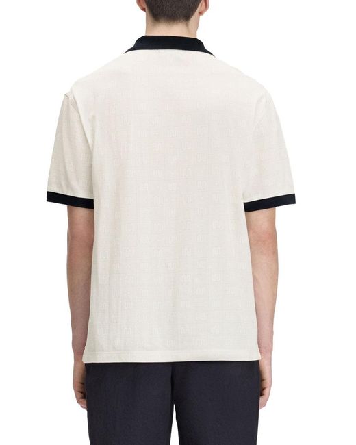 Fred Perry White Polo Con Logo