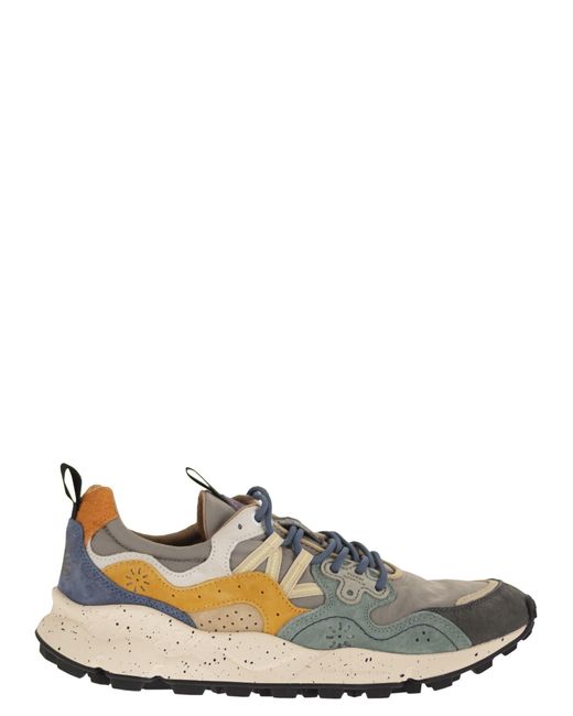Flower Mountain Green Yamano 3 Sneakers