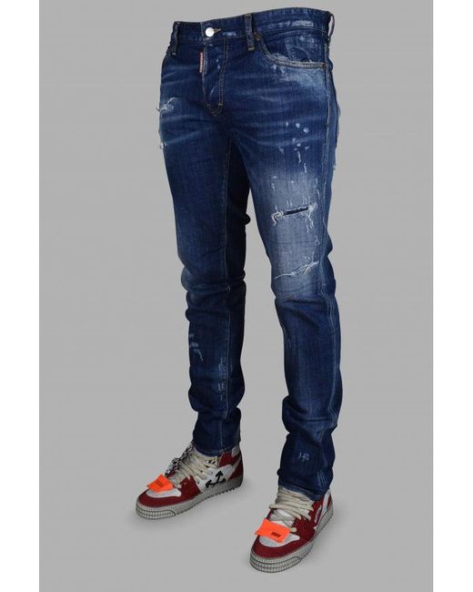 Cool Guy Jean DSquared² de hombre de color Blue