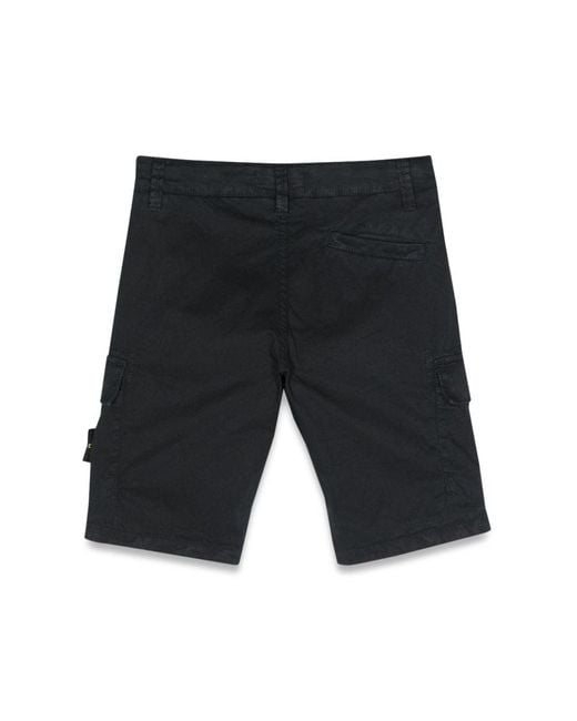 Stone Island White Bermuda Regular