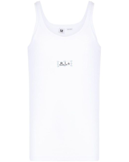 Random Identities Tanktop Met Logoprint in het White voor heren