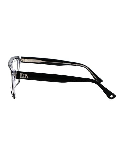 DSquared² Black Optical Icon 0012 7 C5 for men