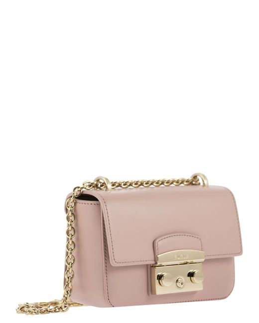 Metropolis Mini Shoulder Bags Furla de color Pink