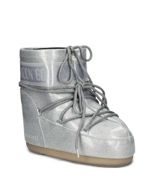Moon Boot Gray Icon Low Boots