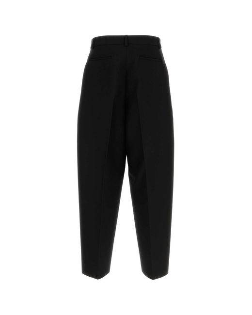 Valentino Garavani Black Wool Blend Pant for men