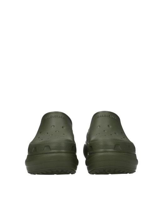Balenciaga Pantoffeln und Hufe Crocs Man Gummigrün/Kaka in Green für Herren