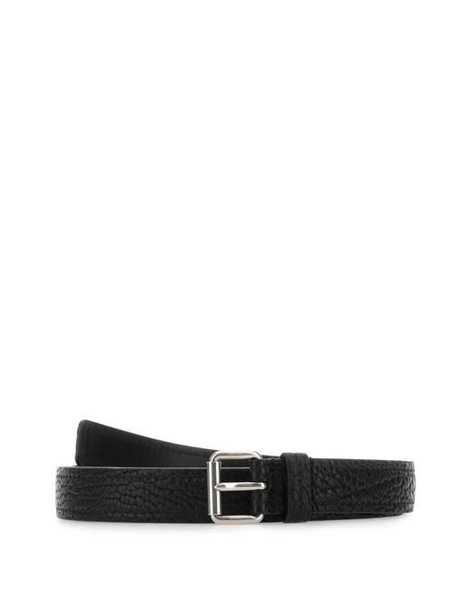 Prada Black Leather Belt for men