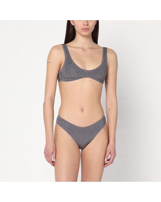VENUJA Blue Two Piece Bikini With Crystals
