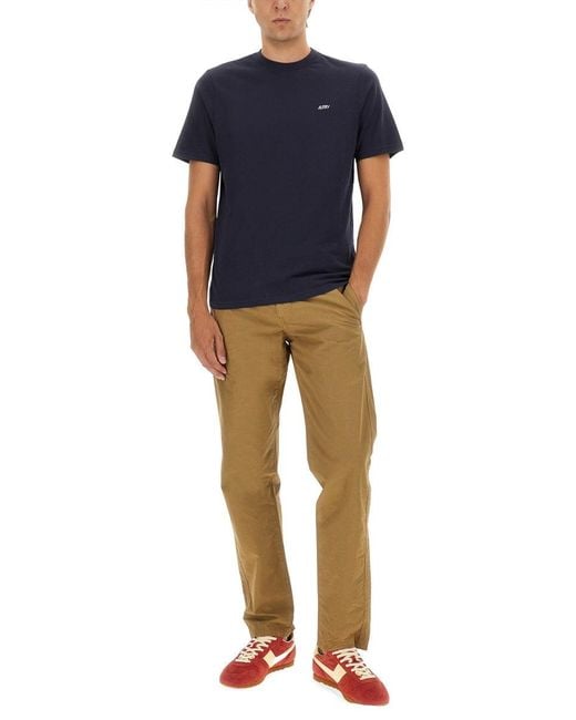 Autry Blue T Shirt With Logo