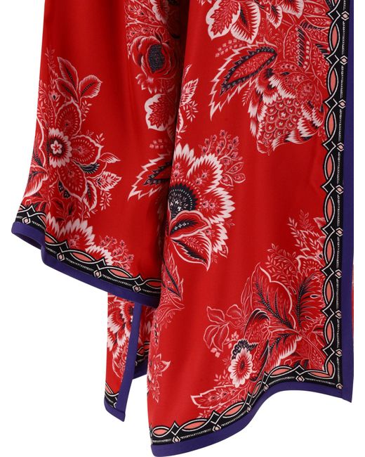 Giacca Silk con stampa floreale di Etro in Red