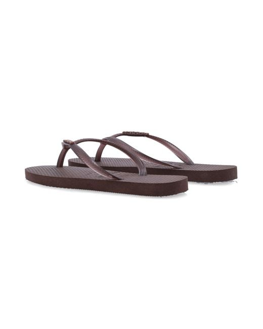 Havaianas Brown Flat Shoes
