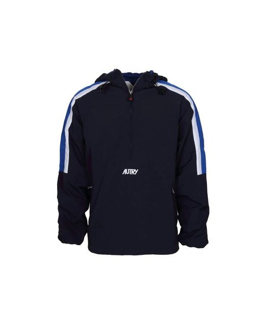 Autry Blue Nylon Jacket for men