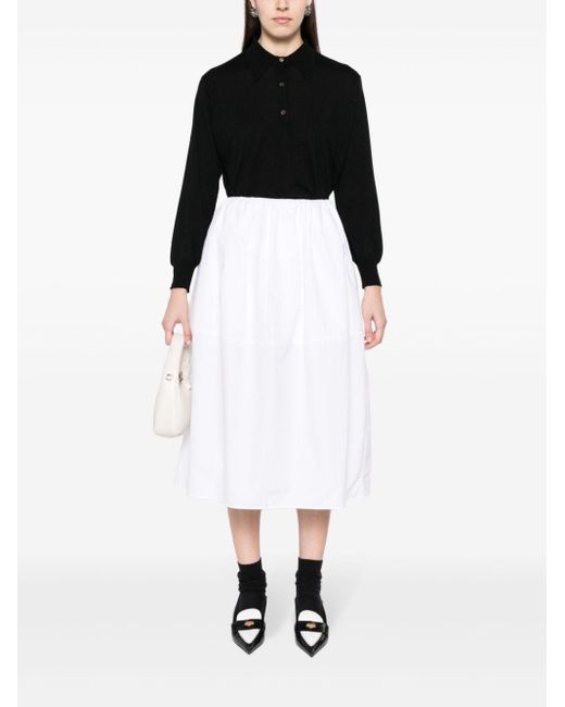 Prada Black Maglia Polo Maniche Lunghe