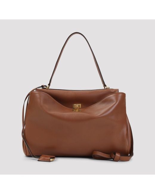 Balenciaga Brown Rodeo Mini Top Handle Handbag