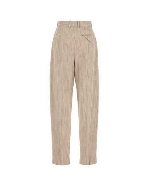 Bottega Veneta Natural Melange Viscosa Blend Pant