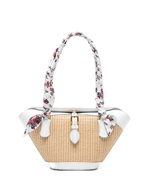 Dolce & Gabbana White Flower Tote Bag
