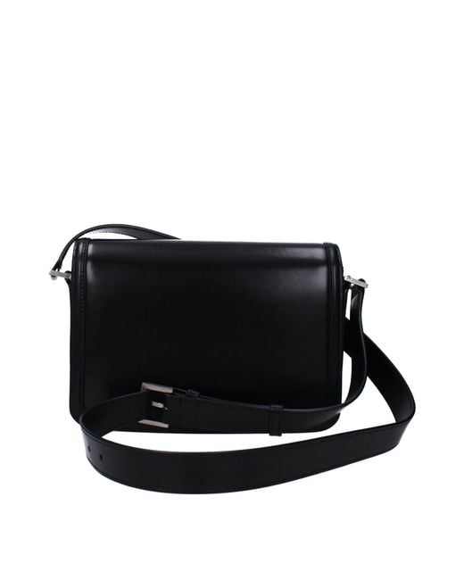 Saint Laurent Black Solferino Crossbody Bag Leather