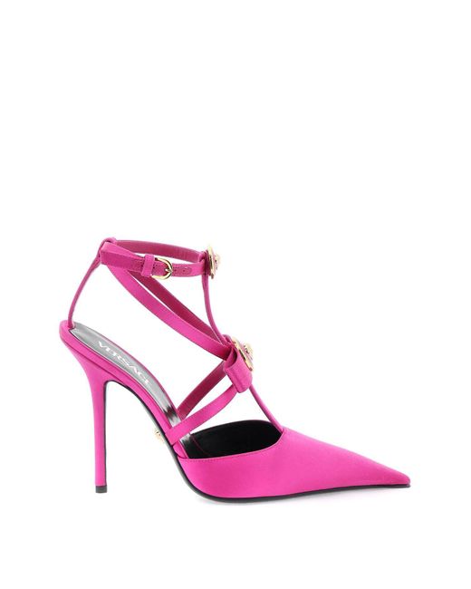 Versace Pompen Met Gianni -lintbogen in het Pink