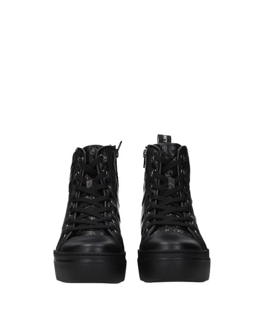 Pollini Black Sneakers Donna Poliuretano Nero