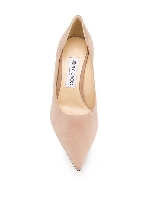 Jimmy Choo Natural Love 65 Suede Pump