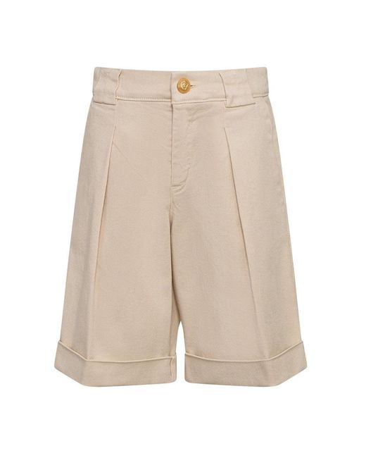 Balmain White Suit Shorts