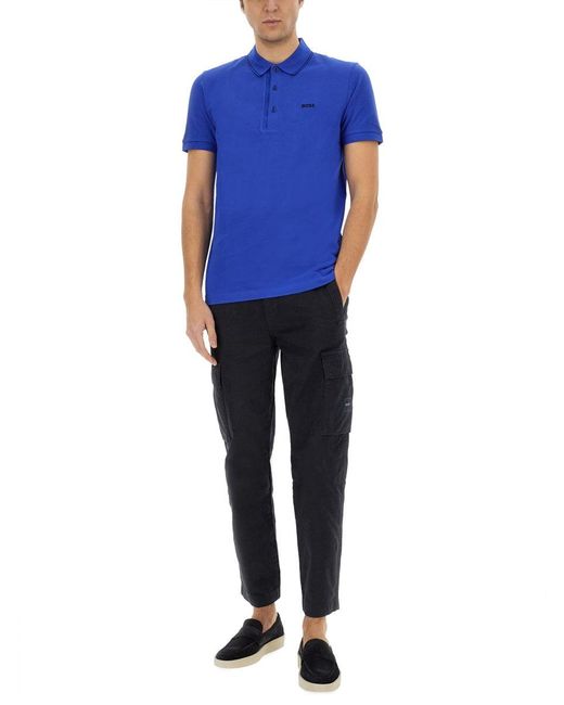 Boss Blue Polo "Paule 4" for men