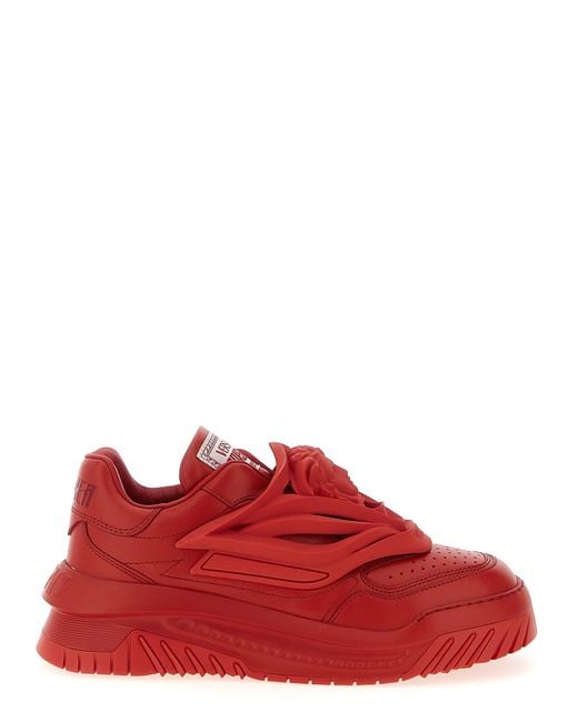 Versace Red 'Odissea' Sneakers for men