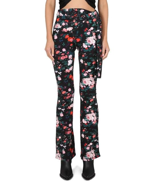 Rabanne Black Printed Trousers